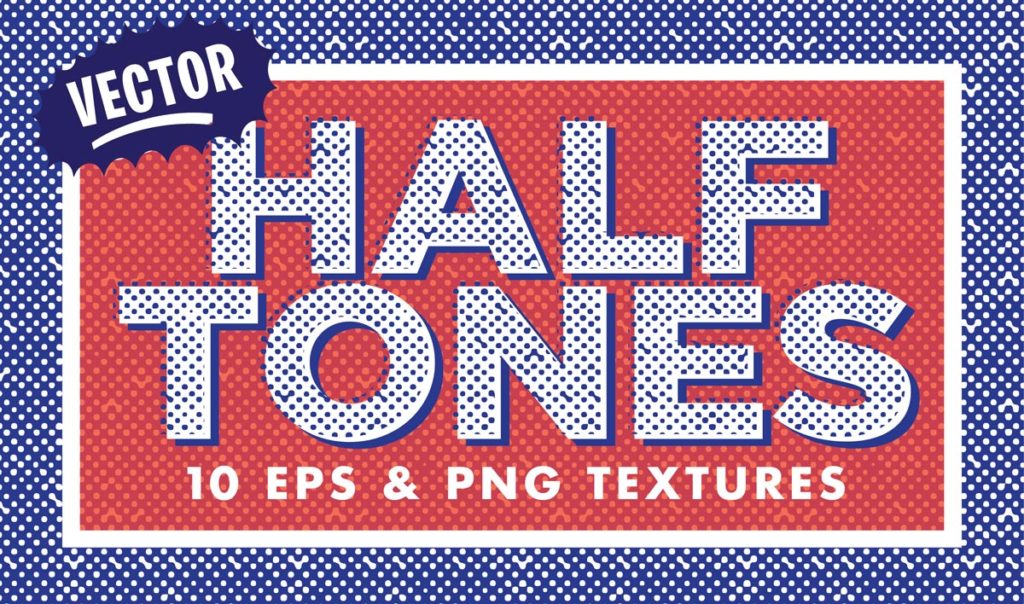 10 FREE Vector Halftone Textures - Download
