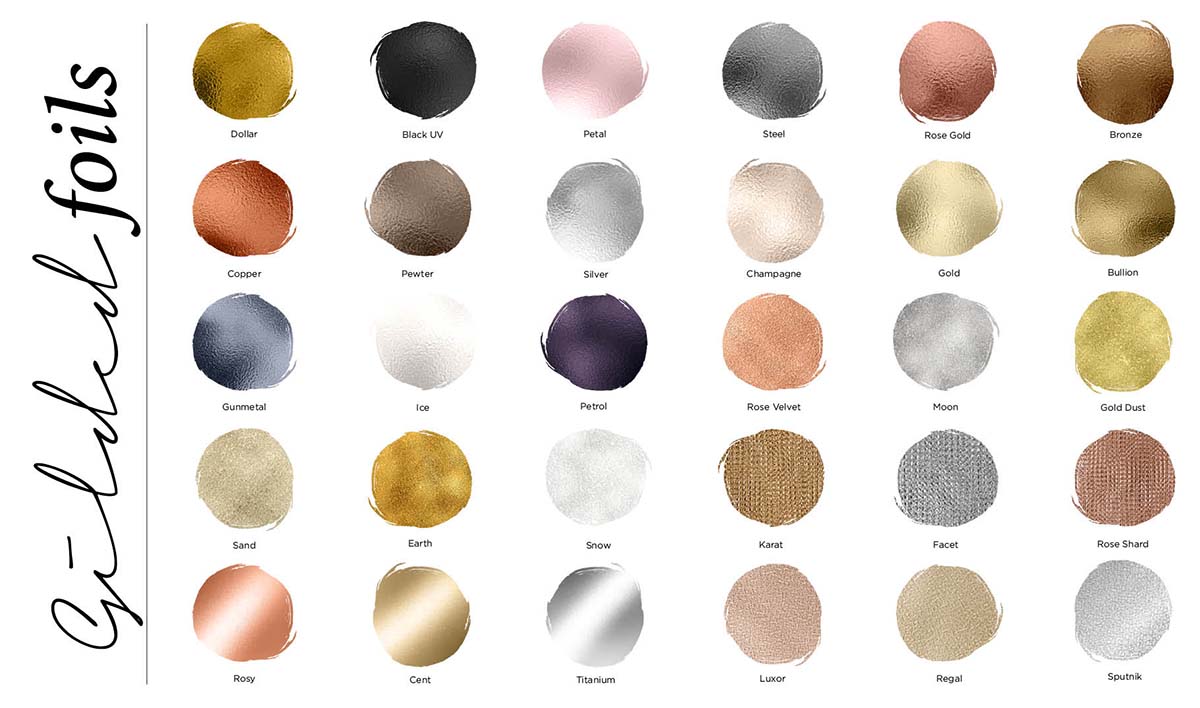 300 Modern Textures – Gilded Foil Textures Swatches