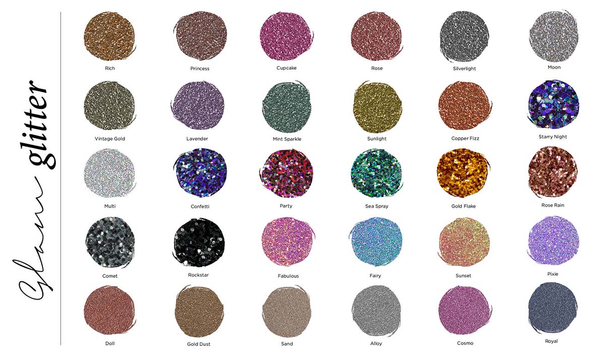 300 Modern Textures – Glam Glitter Textures Swatches