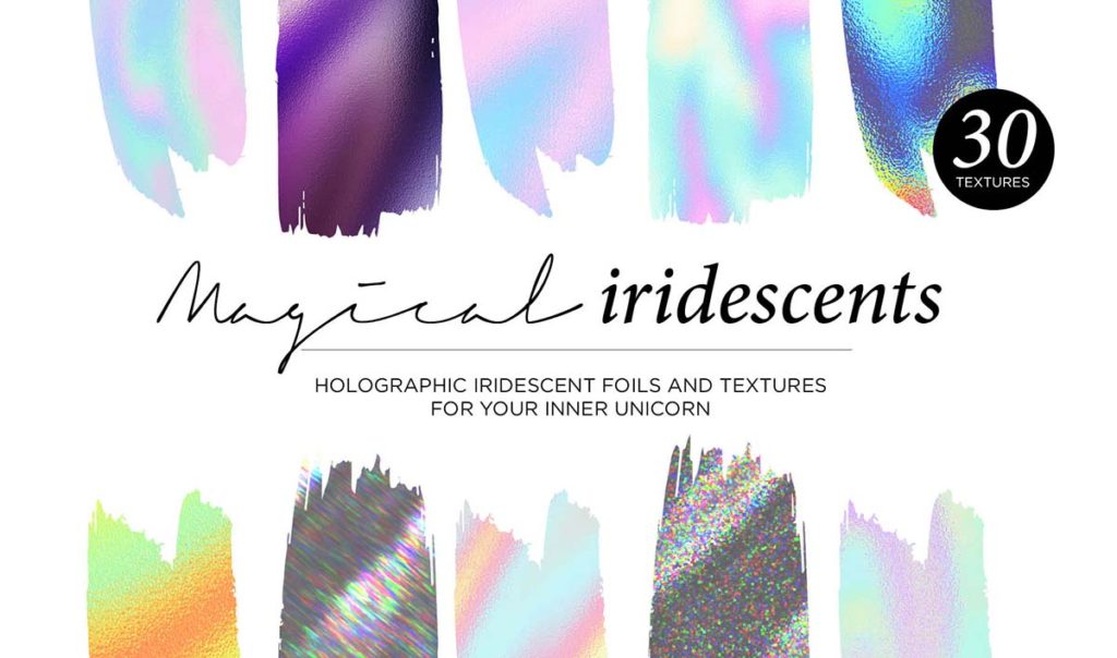 300 Modern Textures - Iridescent Holographic Textures
