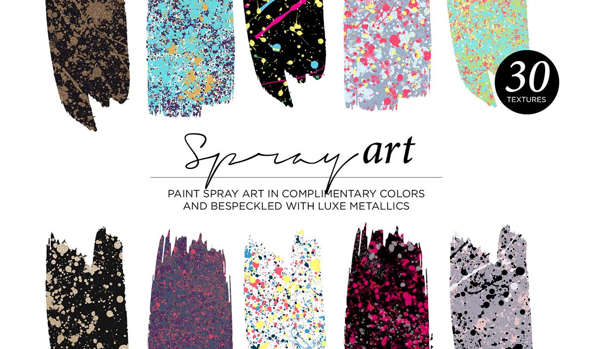 300 Modern Textures – Spray Art Spray Paint Textures