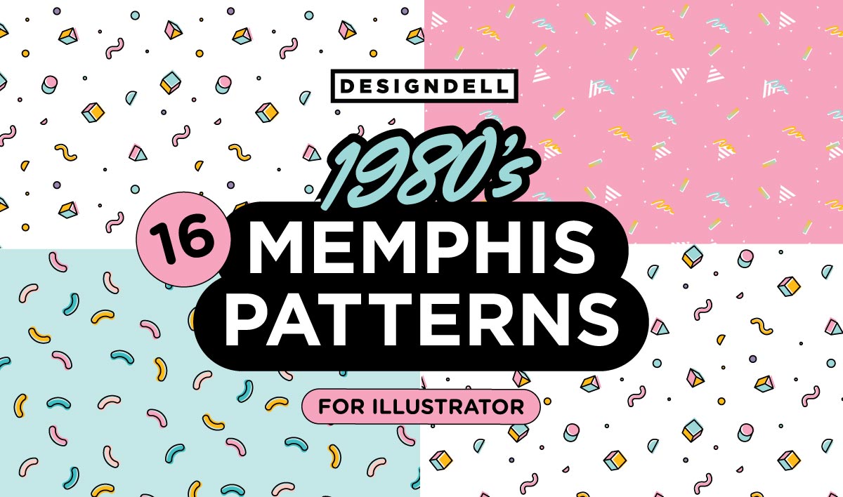 80’s-Memphis-Patterns-Illustrator