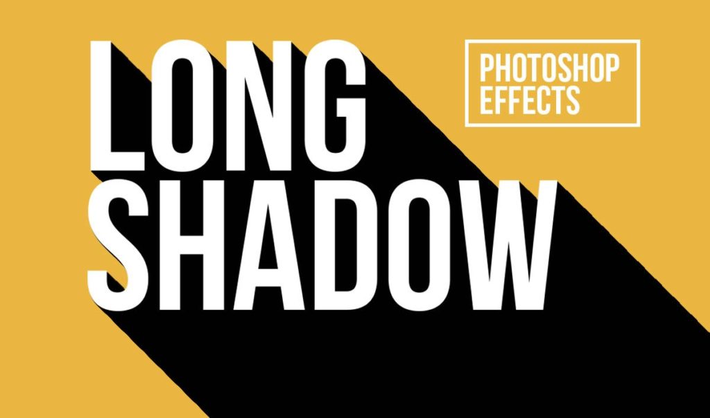 Long Shadow Photoshop Effect