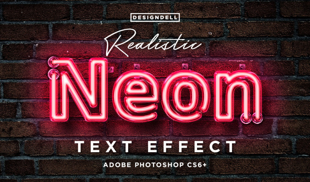 Neon Photoshop Text Effect
