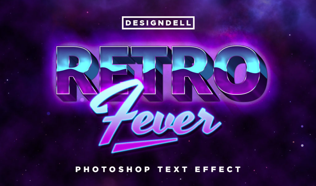 Retro Fever 80's Photoshop Text Effect