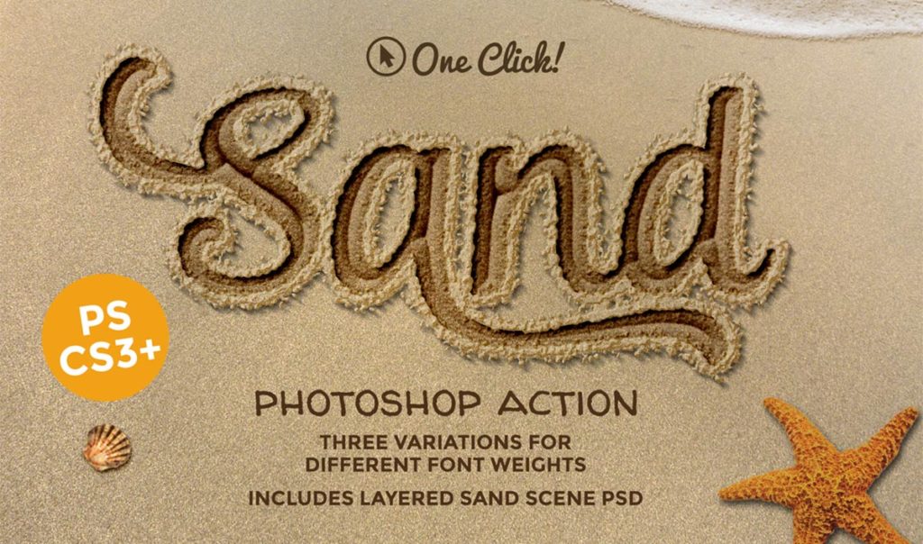 Sand Photoshop text effect