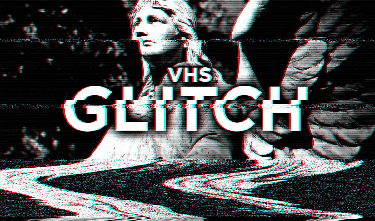 Vhs Glitch Photoshop Effects Designdell