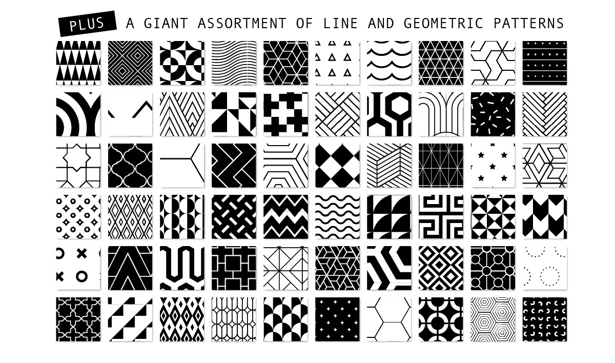 650 Essential Vector Geometric Patterns6